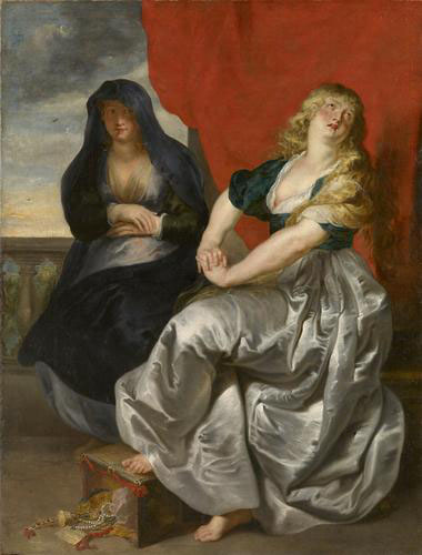 Reuige Magdalena und ihre Schwester Martha